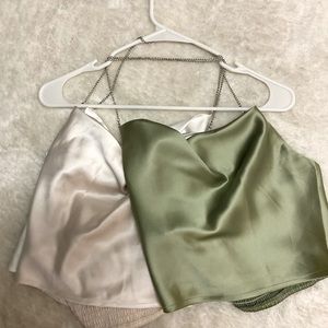 SHEIN 2 for 1 Chain Cropped Tops